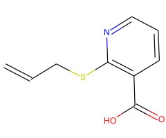 2-(丙烯基硫代)烟酸, 98%图片