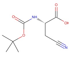 (S)-2-((叔丁氧基羰基)氨基)-3-氰基丙酸图片