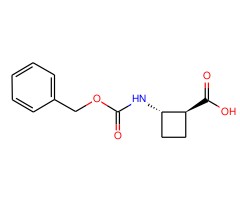 反式-2-(苄氧羰基氨基)环丁烷甲酸, 97%图片