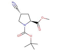 反式-N-Boc-4-氰基-L-脯氨酸甲酯, 97%图片