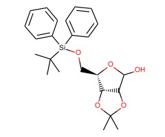 5-O-叔丁基联苯基硅烷-2,3-O-异亚丙基-α,β-D-呋喃核糖图片