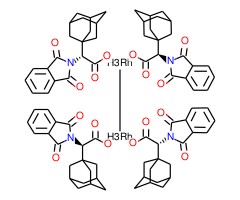 四[(R)-(-)-1-金刚烷基)-(N-苯二甲酰亚氨基)乙酸根]二铑(II)图片