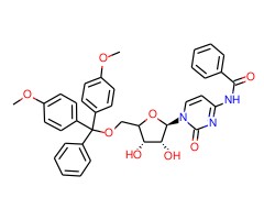 N-(1-((2R,3R,4S,5R)-5-((双(4-甲氧基苯基)(苯基)甲氧基)甲基)-3,4-二羟基四氢呋喃-2-基)-2-氧代-1,2-二氢嘧啶-4-基)苯甲酰胺图片