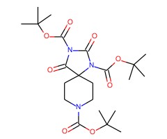三叔丁基 2,4-二氧代-1,3,8-三氮杂螺[4.5]癸烷-1,3,8-三羧酸盐图片