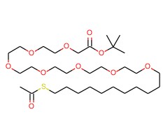 3,6,9,12,15,18,21-庚烷氧基-34-酮-33-硫代戊三醇酸叔丁酯图片