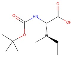 (叔丁氧羰基)-L-异亮氨酸图片