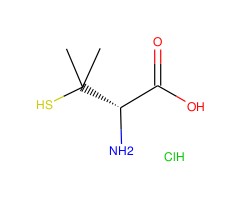 (S)-2-氨基-3-巯基-3-甲基丁酸盐酸盐图片