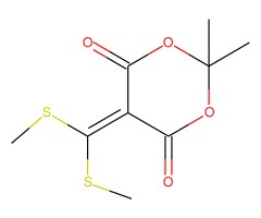 5-[双(甲基硫代)亚甲基]-2,2-二甲基-1,3-二噁烷-4,6-二酮图片