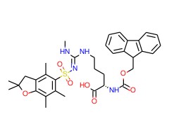N-alpha-Fmoc-N-omega-甲基-N-omega’-(2,2,4,6,7-五甲基-2,3-二氢苯并呋喃-5-磺酰基)-L-精氨酸图片