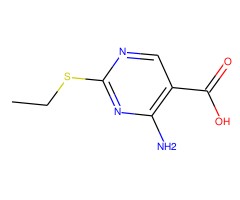 2-乙基巯基-4-氨基嘧啶-5-羧酸图片