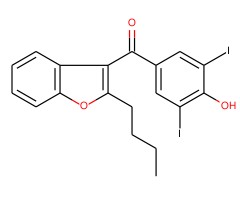 2-丁基-3-(3,5-二碘-4-羟基苯甲酰)苯并呋喃图片