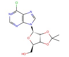 6-氯-9-beta-D-(2,3-异亚丙基)呋喃核糖基嘌呤图片