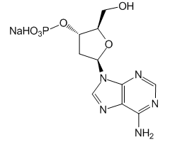 (2R,3S,5R)-5-(6-氨基-9H-嘌呤-9-基)-2-(羟甲基)四氢呋喃-3-基二氢磷酸酯,钠盐图片