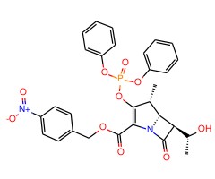 (4R,5R,6S)-3-[(二苯氧基膦酰基)氧基]-6-[(R)-1-羟乙基]-4-甲基-7-氧代-1-氮杂二环[3.2.0]庚-2-烯-2-甲酸4-硝基苄酯图片