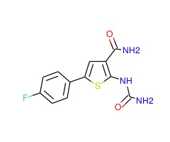 TPCA-1 5-(4-氟苯基)-2-脲基噻吩-3-甲酰胺图片