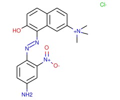 8-((4-氨基-3-硝基苯基)二氮烯基)-7-羟基-N,N,N-三甲基萘-2-氯化铵(工业级)图片