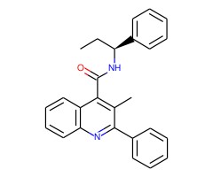 3-甲基-2-苯基-N-[(1S)-1-苯基丙基]-4-喹啉甲酰胺图片