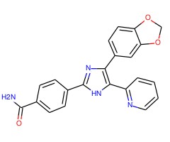 4-[4-(1,3-苯并二唑-5-基)-5-(2-吡啶基)-1H-咪唑-2-基]-苯酰胺水合物图片