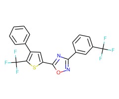 5-[4-苯基-5-(三氟甲基)-2-噻吩基]-3-[3-(三氟甲基)苯基]-1,2,4-噁二唑图片