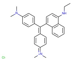 N-(4-((4-(二甲基氨基)苯基)(4-(乙氨基)萘-1-基)亚甲基)环己-2,5-二烯-1-基)-N-甲基甲铵氯化物图片