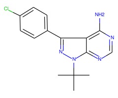 3-(4-氯苯基)-1-叔丁基-1H-吡唑并[3,4-D]嘧啶-4-胺图片