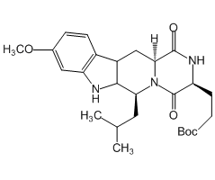 (3S,6S,12aS)-八氢-9-甲氧基-6-(2-甲基丙基)-1,4-二氧吡嗪并[1',2':1,6]吡啶并[3,4-b]吲哚-3-羧酸叔丁酯图片
