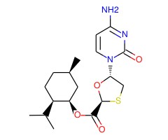 (1R,2S,5R)-2-异丙基-5-甲基环己基(2R,5S)-5-(4-氨基-2-氧代嘧啶-1(2H)-基)-1,3-氧硫杂环戊烷-2-甲酸酯图片