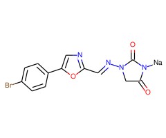 1-[[[5-(4-溴苯基)-2-恶唑啉]亚甲基]氨基]-2,4-咪唑烷二酮钠盐图片