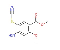 4-氨基-2-甲氧基-5-硫氰酸基苯甲酸甲酯图片