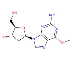 (2R,3S,5R)-5-(2-氨基-6-甲基氧基-9H-嘌呤-9-基)-2-(羟甲基)四氢呋喃-3-醇图片