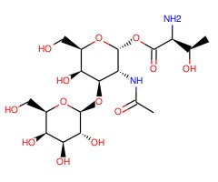 O-[2-乙酰氨基-2-脱氧-3-O-(β-D-吡喃半乳糖基)-α-D-吡喃半乳糖基]-L-苏氨酸图片