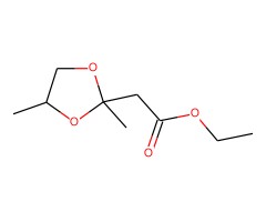 2-(2,4-二甲基-1,3-二氧戊环-2-基)乙酸乙酯 (非对映异构体混合物)图片