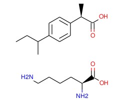 L-赖氨酸化合物与 (R)-2-(4-异丁基苯基)丙酸 (1:1)图片