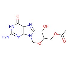 9-[[2-(乙酰氧基)-1-(羟基甲基)乙氧基]甲基]-2-氨基-1,9-二氢-6H-嘌呤-6-酮图片