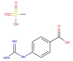 4-胍基苯甲酸与甲磺酸(1:1)的化合物图片