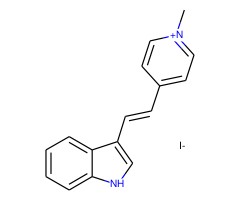 4 - [（E）-2-（吲哚-3-基）乙基] -N-甲基吡啶鎓碘化物图片
