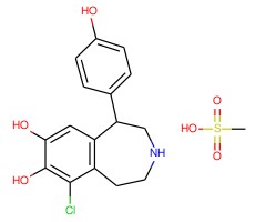 6-氯-2,3,4,5-四氢-1-(4-羟苯基)-1H-3-苯并氮杂卓-7,8-二醇甲磺酸盐图片