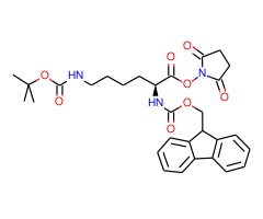 2,5-二氧杂吡咯烷-1-基N2-(((9H-芴-9-基)甲氧基)羰基)-N6-(叔丁氧羰基)-L-赖氨酸图片