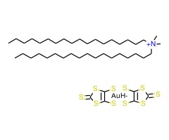 双十八烷基二甲铵双(1,3-二硫杂环戊烯-2-硫酮-4,5-二硫醇)金酸盐(III)图片