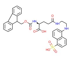 Fmoc-L-谷氨酸{γ-[β-(5-萘基磺酸)-乙二胺]}酯图片