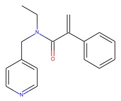 N-乙基-2-苯基-N-(吡啶-4-基甲基)丙烯酰胺图片