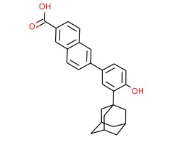 6-[3-(1-金刚烷基)-4-羟基苯基]-2-萘甲酸图片