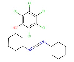 全氯苯基 (Z)-N,N'-二环己基氨基甲酸酯化合物与 2,3,4,5,6-五氯苯酚 (1:2)图片