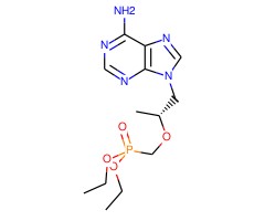 (R)-9-[2-(二乙基膦酰甲氧基)丙基]腺嘌呤图片