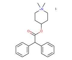 4-二苯乙酰氧基-N-甲基-哌啶甲碘化物图片