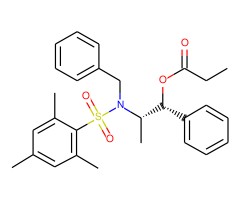 丙酸(1R,2S)-2-[N-苄基-N-(均三甲苯基磺酰)氨基]-1-苯基丙酯 [非选择性不对称醇醛反应用试剂]图片