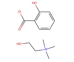 2-羟基-N,N,N-三甲基乙烷-1-氨基2-羧基苯酚盐图片