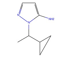 1-(1-环丙基乙基)-1H-吡唑-5-胺图片