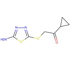 2 - [（5-氨基-1,3,4-噻二唑-2-基）硫] -1-环丙基乙酮图片