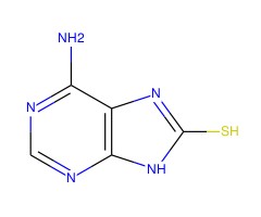 6-氨基-9H-嘌呤-8-硫醇图片